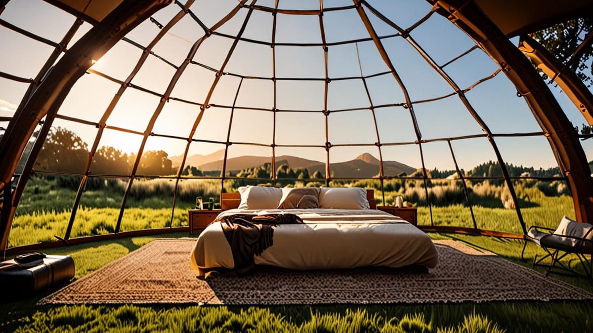 glamping domes hot in summer