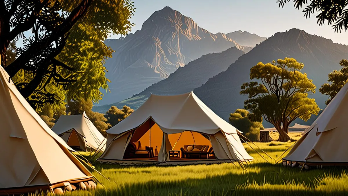 cabin vs glamping tent