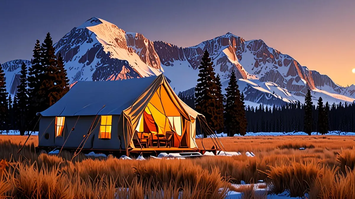 glamping in the Alps