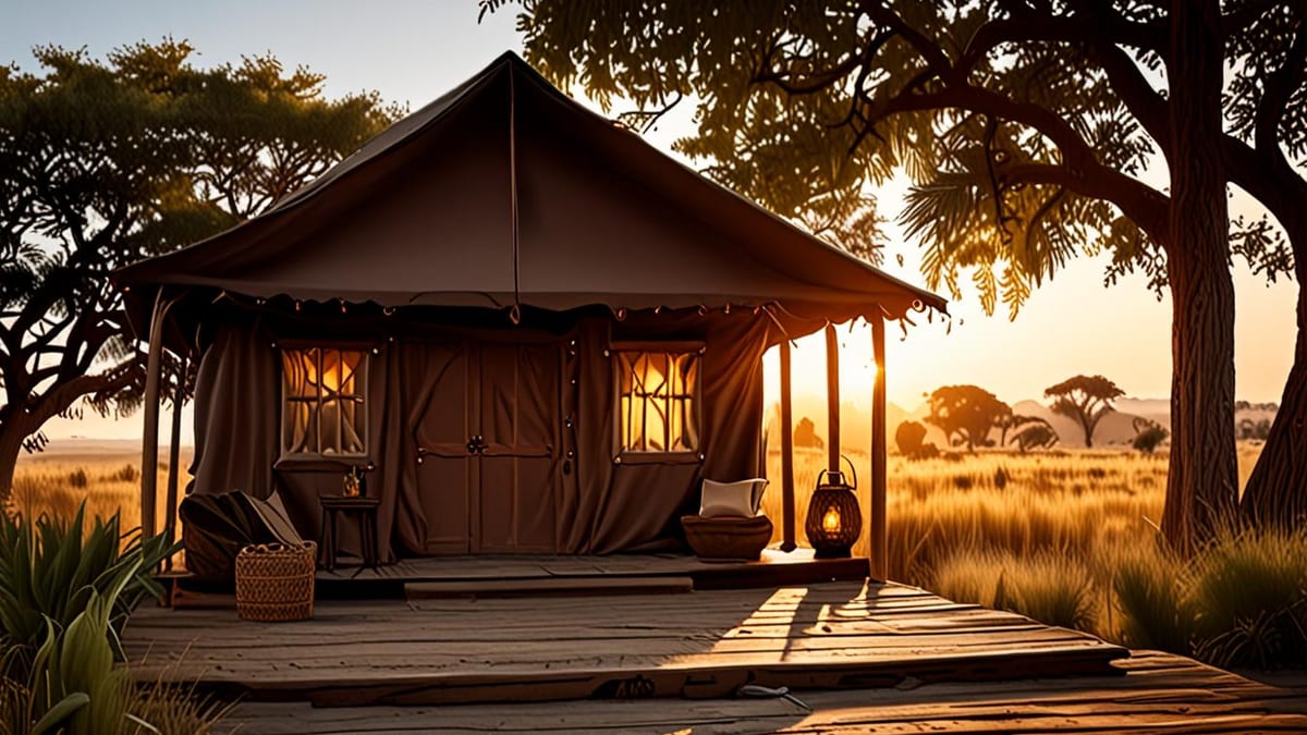 glamping check-in