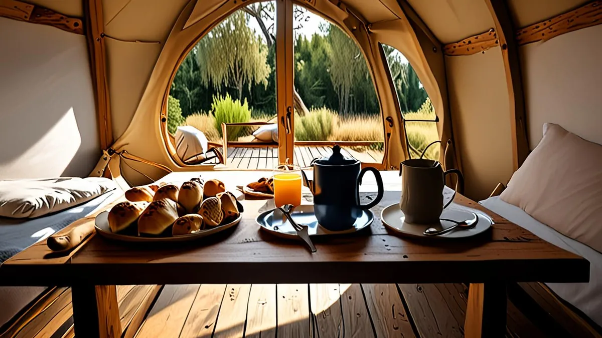 glamping food options