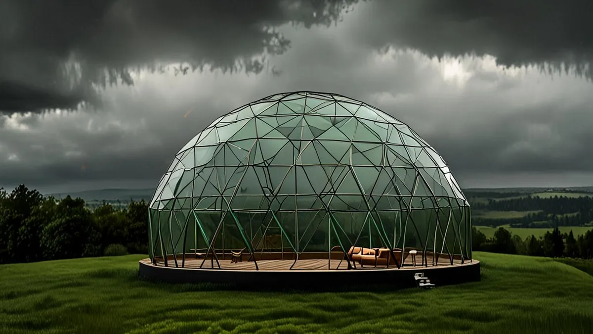 glamping in rainy weather