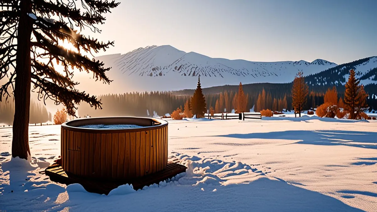 glamping in winter