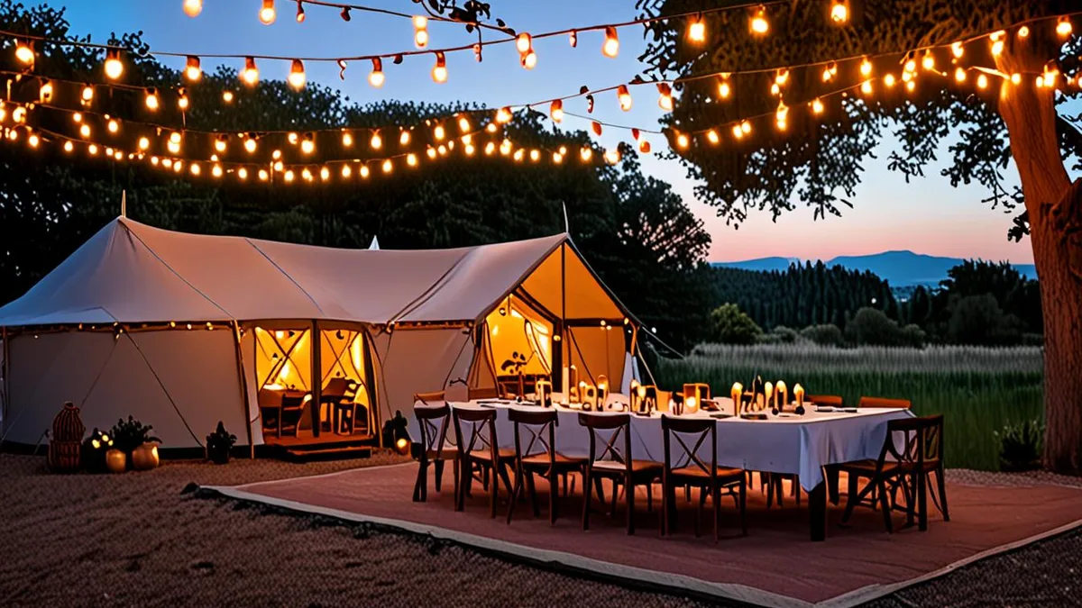 glamping meal options