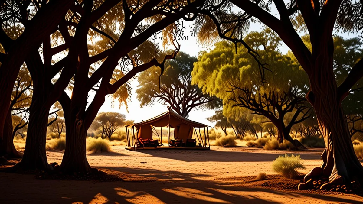 safari tents in Africa