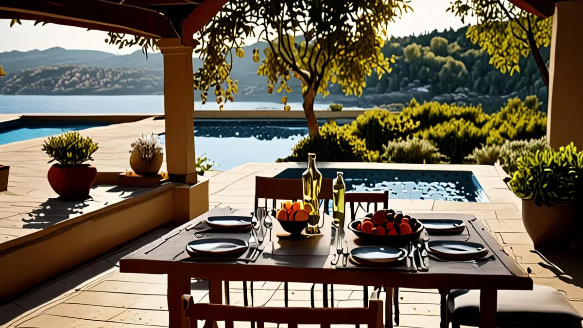 self-catering in a villa