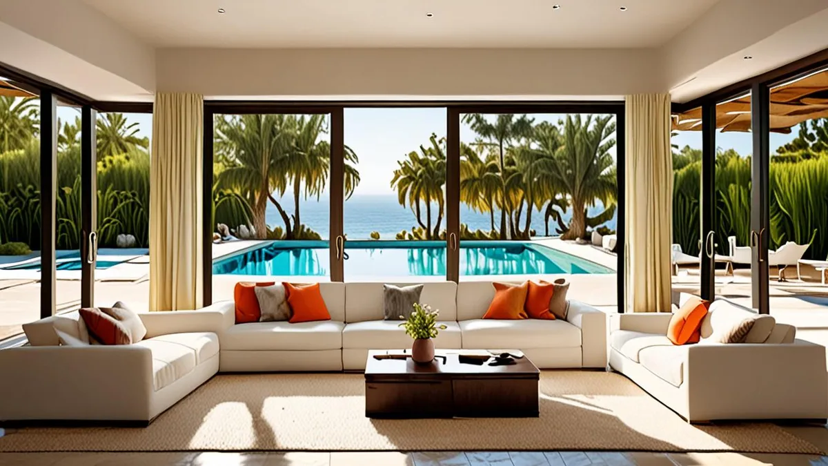split a large villa