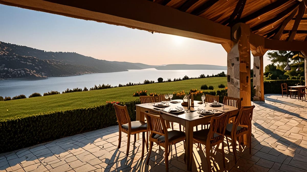 split a large villa