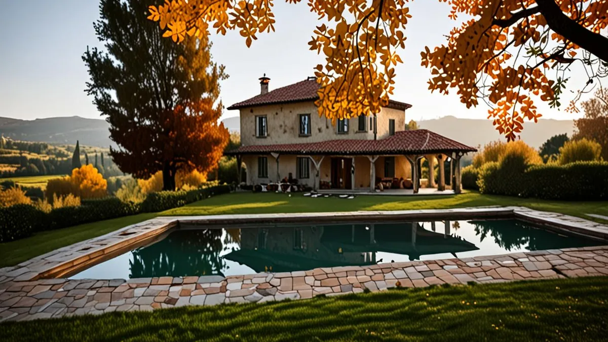 villa heating pools