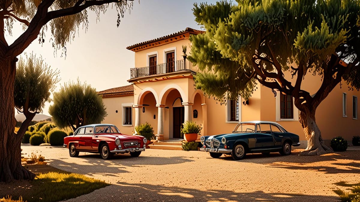 villa parking and car access
